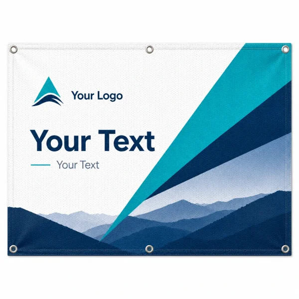 Custom vinyl banner with grommets